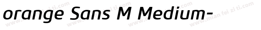 orange Sans M Medium字体转换